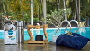 Coffee Making Challenge #2: Aeropress di Gazebo Kolam Renang Villa